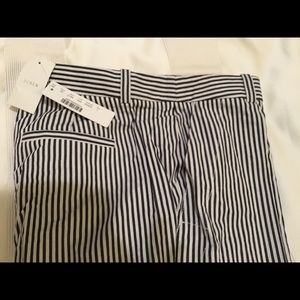 J.Crew Navy/White SEERSUCKER GARDEN PANT Size 4